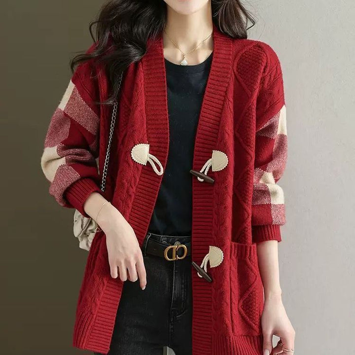 Women's Mid-length Knitted Cardigan Autumn And Winter - ZEYTONCART
