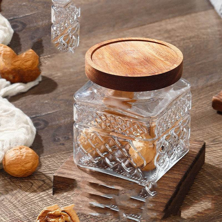 Glass Storage Jar Snack Tea Household Sealed Bottles - ZEYTONCART