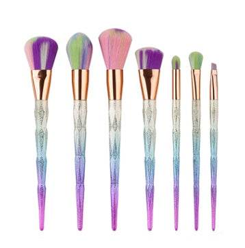 7 makeup brushes, makeup tools, diamond makeup brush foundation brush - ZEYTONCART