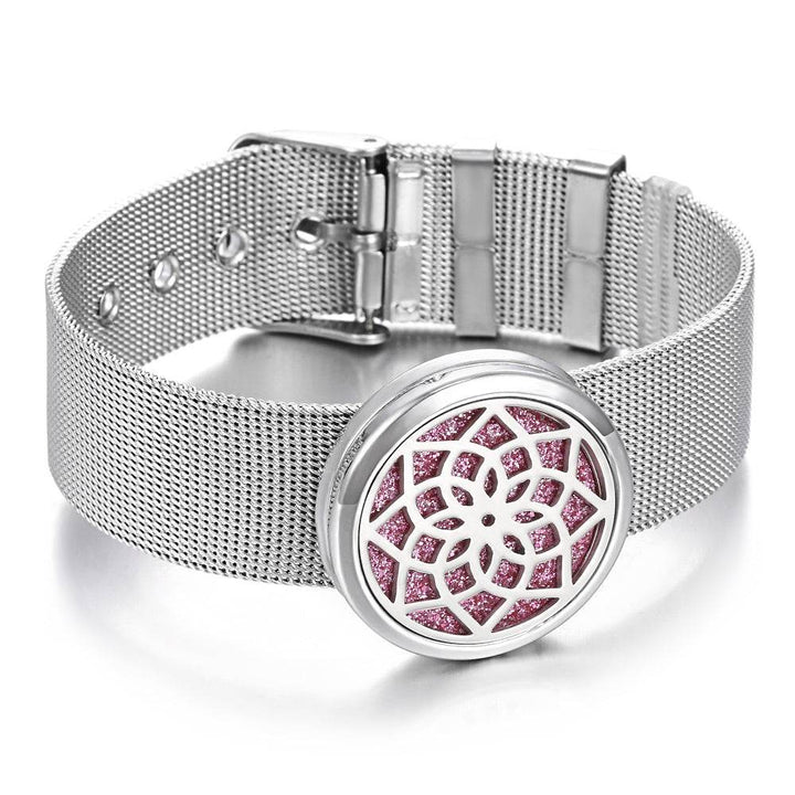 Stainless Steel Aromatherapy Bracelet Perfume Diffuser - ZEYTONCART