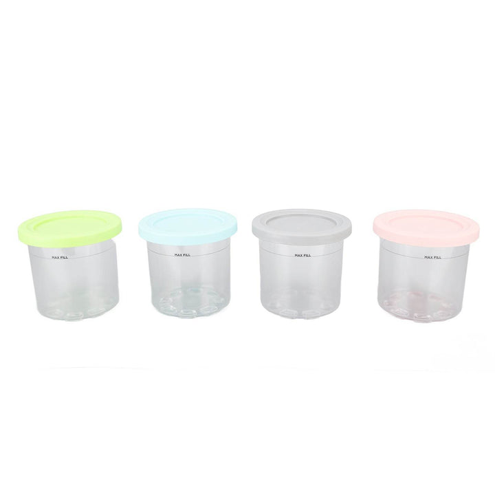 4Pcs Plastic Ice Cream Cans Replacement for Ninja NC299AMZ NC300s Series Creami Ice Cream Makers - ZEYTONCART