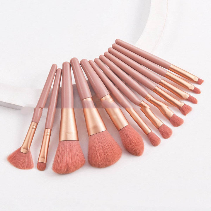 Set Of 12 Portable Makeup Brushes - ZEYTONCART