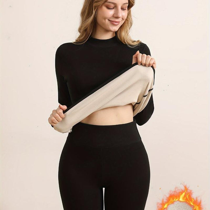 Women's Thermal Underwear Winter Plush Lining Suit - ZEYTONCART