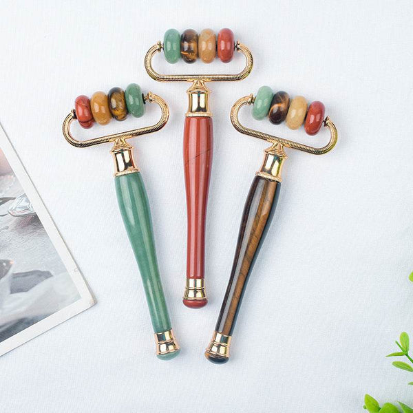 Factory Wholesale New Jade Roller Massager Eye Care Facial Pull Tendons Instrument Crystal - ZEYTONCART