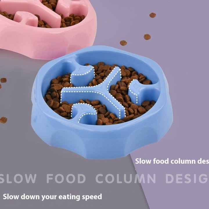 Round Slow Feeding Bowl Pet Supplies Slow Food Basin - ZEYTONCART