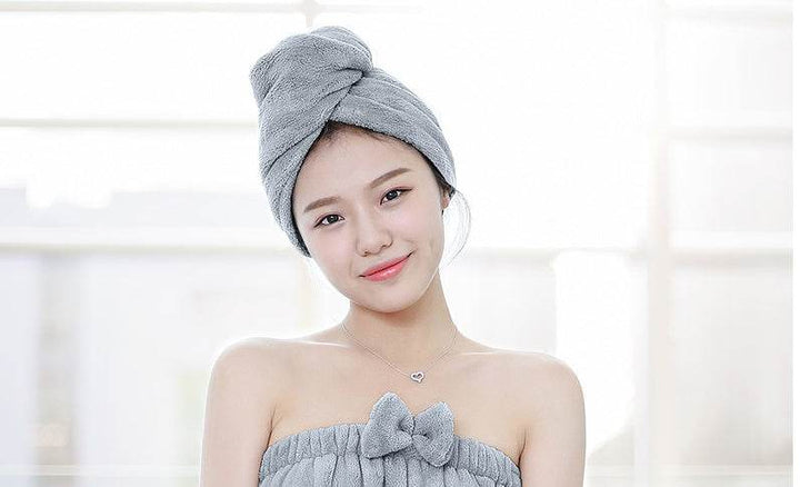 Female cute speed hair towel towel turban - ZEYTONCART