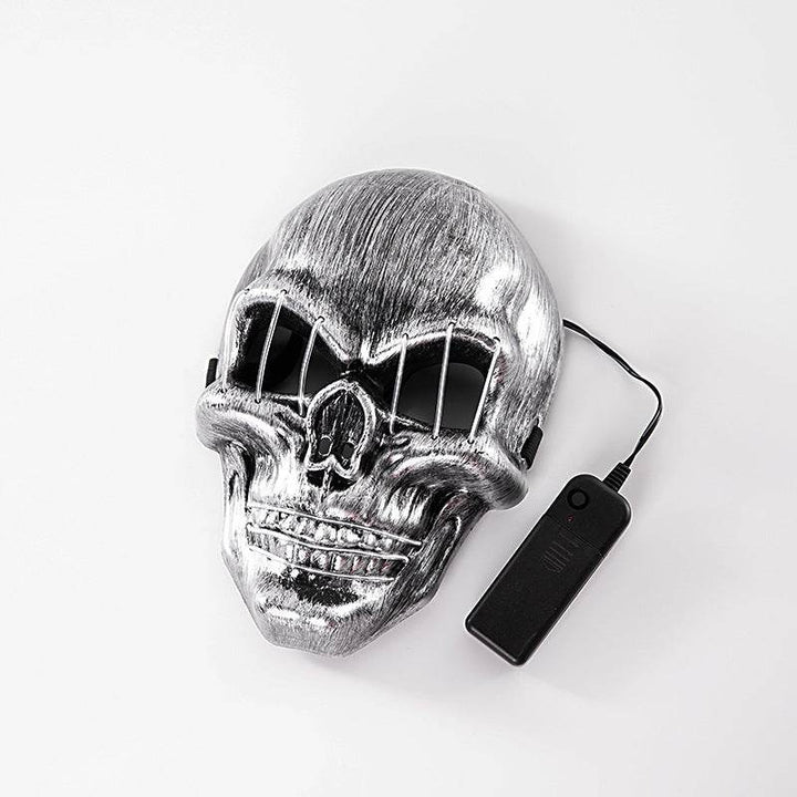 LED Halloween Face Mask Luminous Skull Cold Light Masks Dance Party Bar Disco Mask Accessories Gifts Halloween Masks - ZEYTONCART