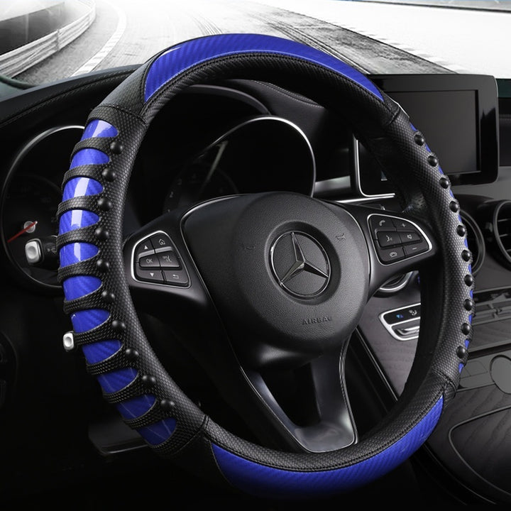 Leather Silicone Four Season Car Accessories Steering Wheel Cover - ZEYTONCART