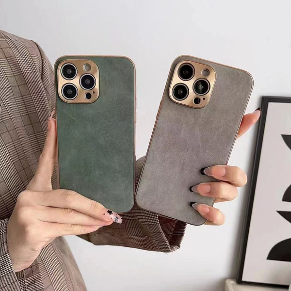 Leather Texture Phone Case - ZEYTONCART