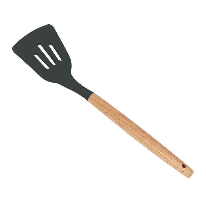Wooden Handle Silicone Cooking Utensils Set - ZEYTONCART