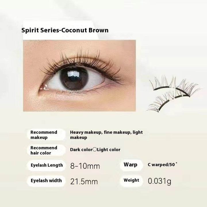 Magnetic Eyelashes Thick Zero Glue Long C Curved Eyelashes - ZEYTONCART