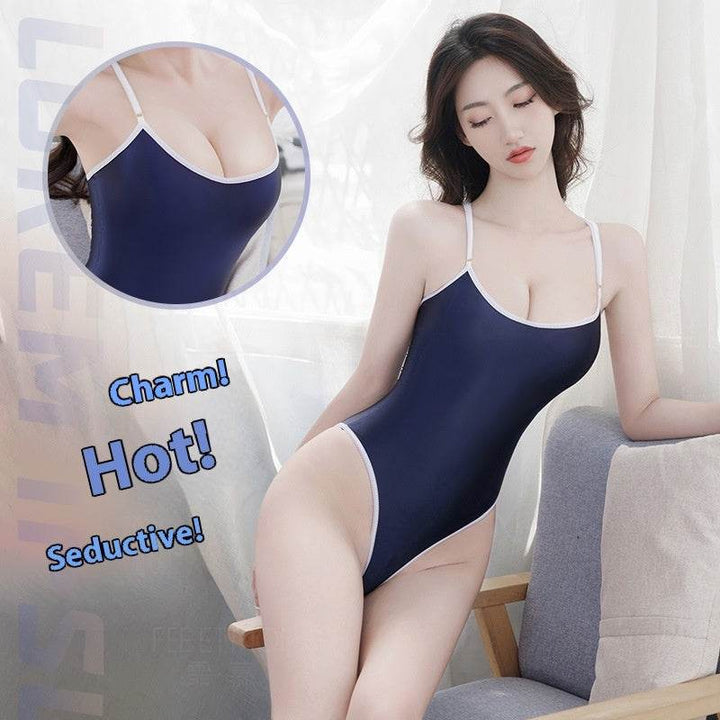 Lingerie Uniform Open Crotch Jumpsuit Strap Tight Clothing For Women - ZEYTONCART