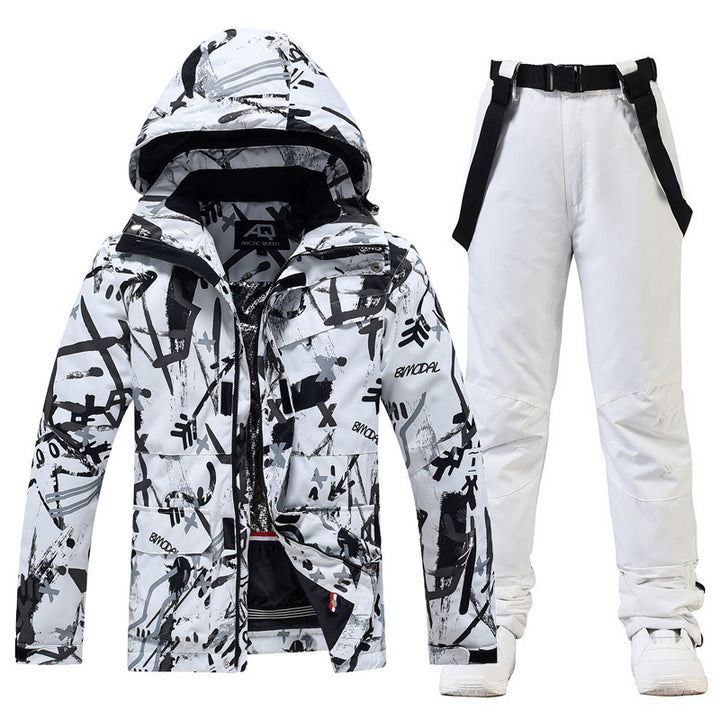 Ski Suit Women's And Men's Suit Winter Windproof And Water-repellent - ZEYTONCART