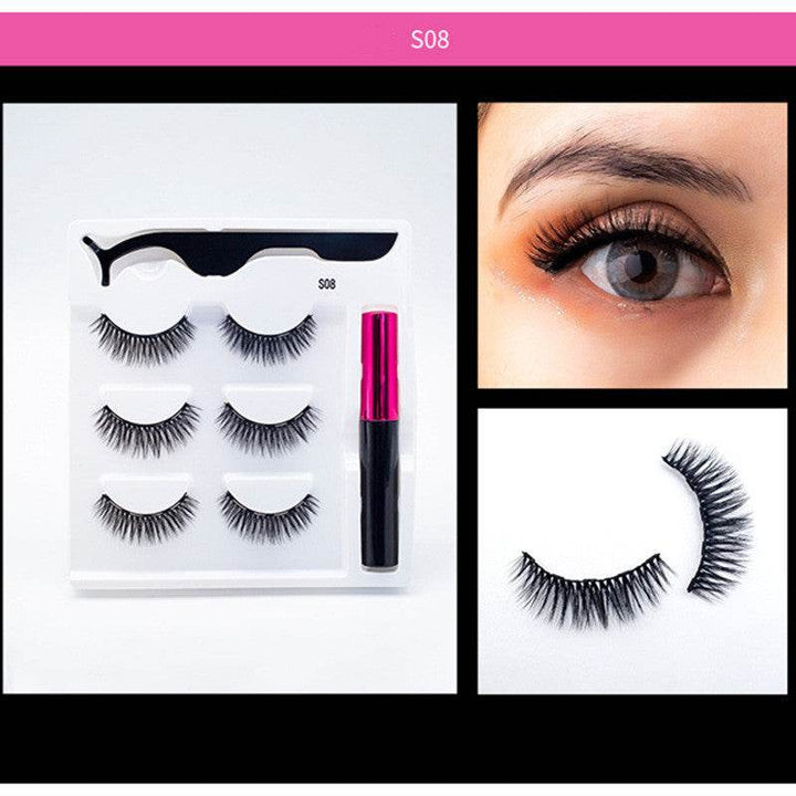 3 Pairs Of Magnetic Eyelashes - ZEYTONCART