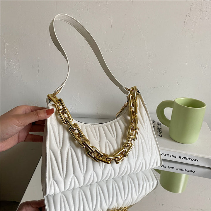 Fashion Acrylic Chain Underarm Bag - ZEYTONCART