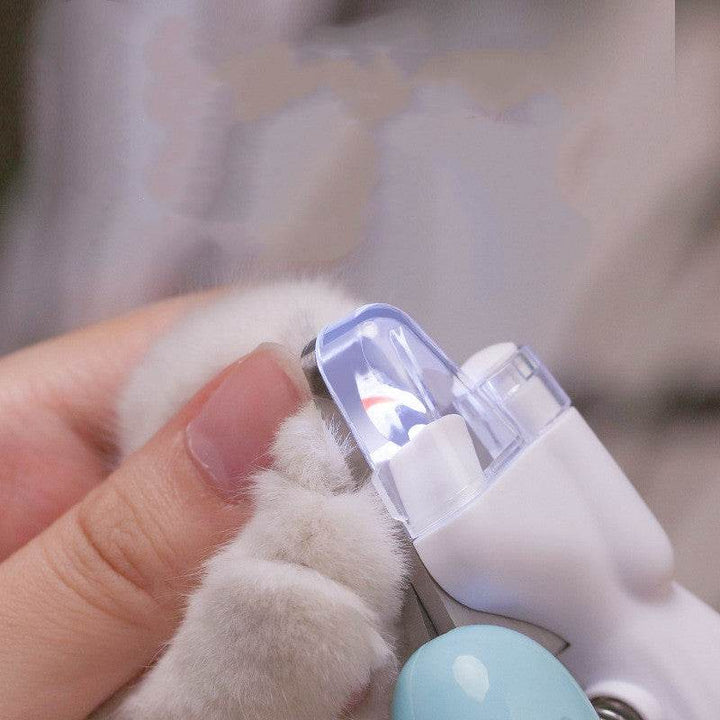 Pet Nail Clippers Dog Nail Clippers Cat Nail Clippers LED Electric Nail Grinder Pet Supplies LED Light Pet Nail Clippers - ZEYTONCART