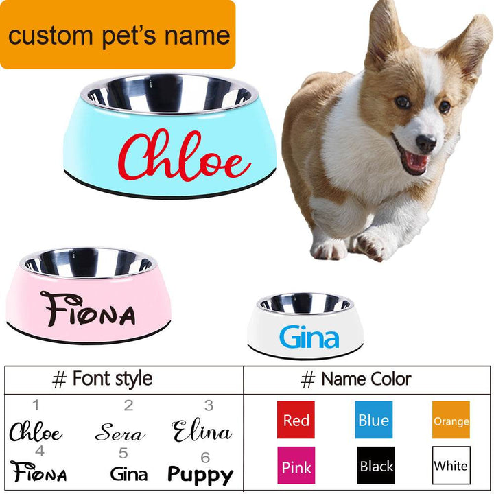 Dog Supplies Bowls Large Stainless Steel Food Bowls Pet Cat Bowls - ZEYTONCART
