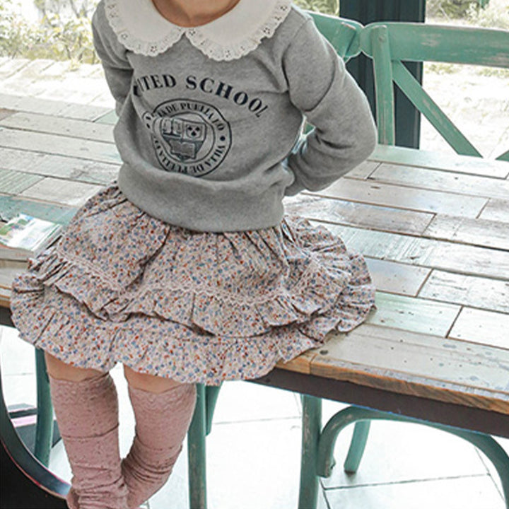 Fashion Floral Girl Floral Fluffy Cake Skirt Skirt - ZEYTONCART