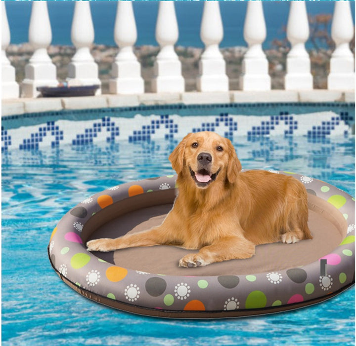 Dog Swimming Pool Inflatable Hammock Pets Pool Floating Bed Spring Summer Swimming Ring - ZEYTONCART