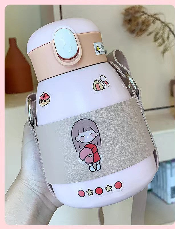 Net Celebrity Water Cup Female Cute Girl Heart Pot BellyCup - ZEYTONCART