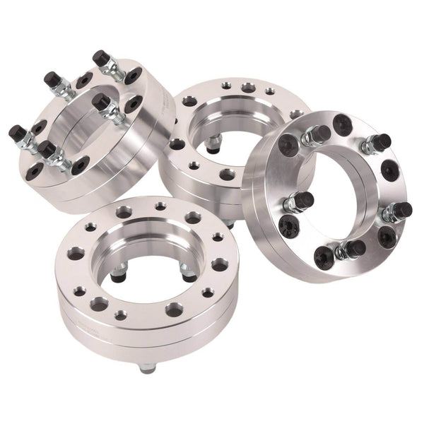4x 6x5.5 To 5x5 Wheel Adapters 2'' Use 5 Lug Wheels On 6 Lug Trucks M14x1.5 - ZEYTONCART