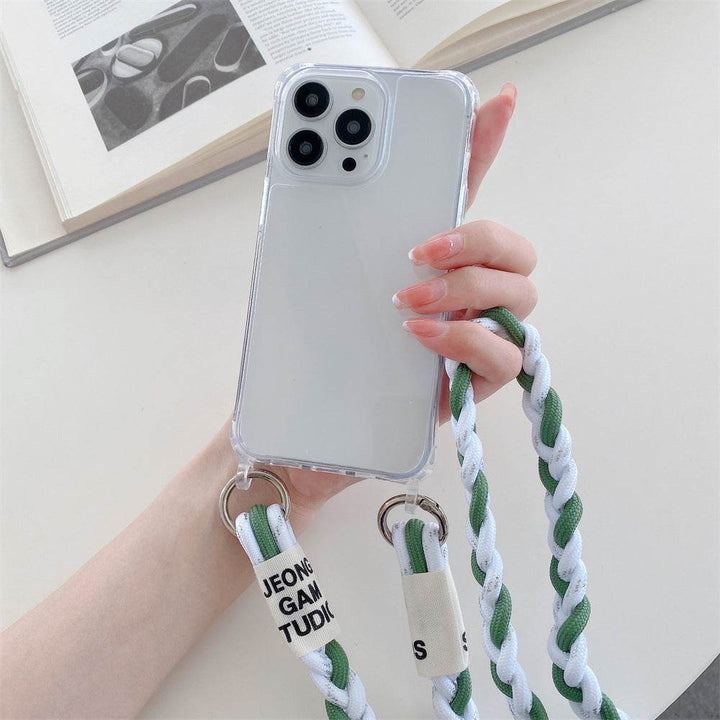 Back Woven Cross-body Lanyard Backer-card Accessories Phone Case - ZEYTONCART