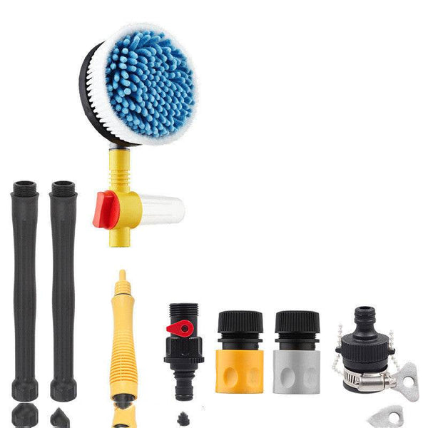 Car Wash Artifact Water Gun Hose High Pressure With Foam Pot Household Nozzle Car Brush Mop Tool Set - ZEYTONCART