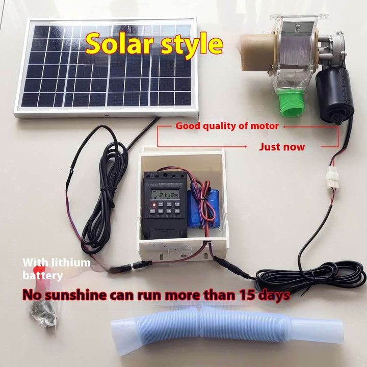 Automatic Chicken Feeding Device Duck Feeding Machine Timer Solar Energy - ZEYTONCART