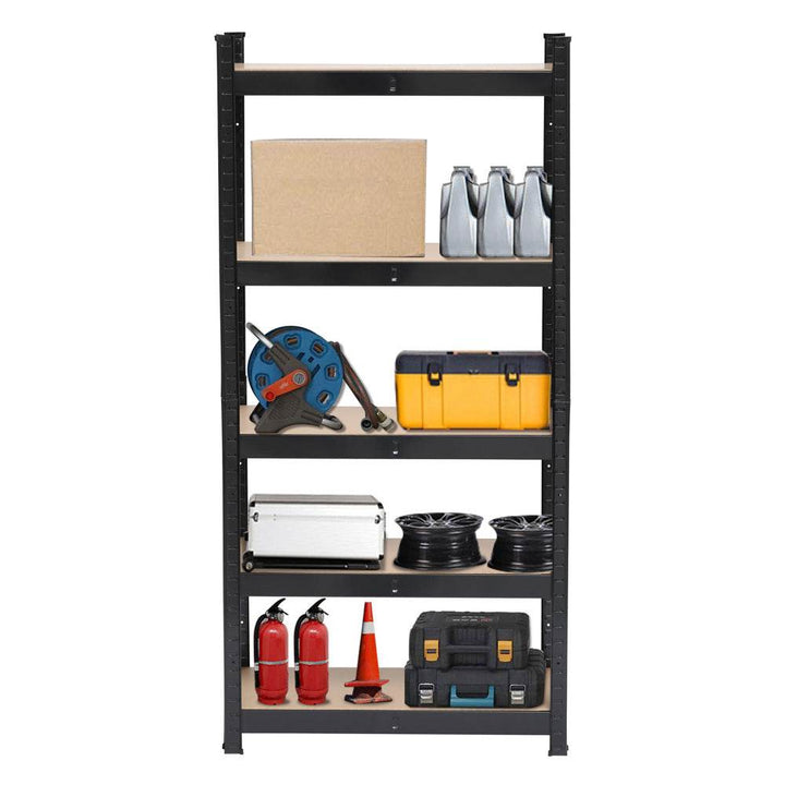 Five-tier Shelves - Black Sprayed - 45x90x180cm - ZEYTONCART