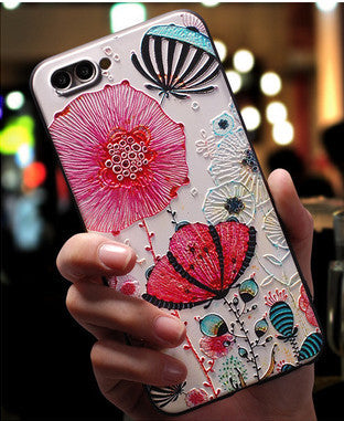 Compatible with Apple , Three-dimensional Embossed Phone Case - ZEYTONCART