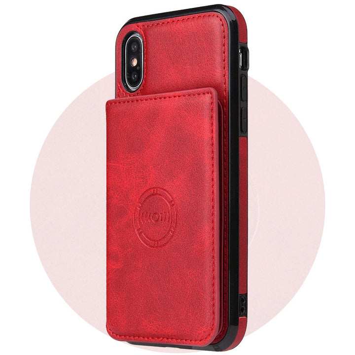 Card wallet leather case phone case - ZEYTONCART
