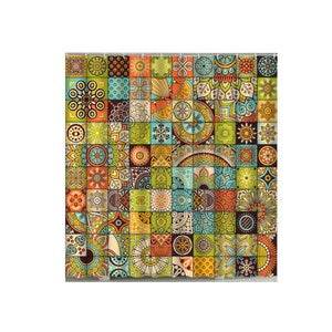 Waterproof Geometric Print Curtains For Bathroom - ZEYTONCART