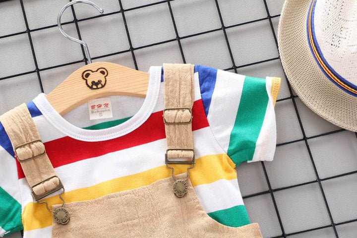 Rainbow Bib Pants Girls Baby Kids - ZEYTONCART