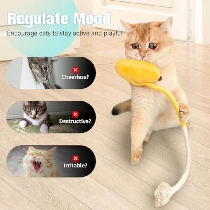 Sisal Rope Cat Toys Safe Catnip Toys Without Wire Cat Toys For Bored Indoor Cats Dental Kitty Chew Toys With Silvervine Gall Fruit,Bite-Resistant Teeth Clean Chew Cat Toy,kitty Toys - ZEYTONCART