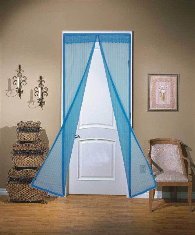 Household Fashionable Stripe Magnetic Soft Screen Door - ZEYTONCART