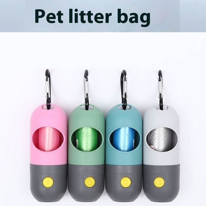 Led Light Pet Waste Bag Dispenser For Dogs Cats Dog Poop Scooper Bags Waste Bags Holder Dispensers Pet Clean Accessories - ZEYTONCART