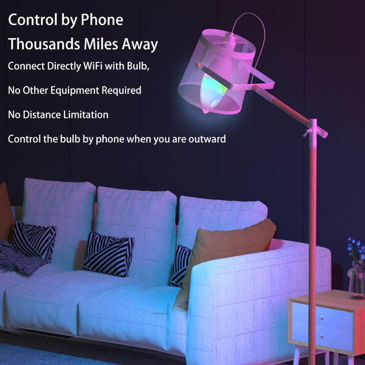 Smart WifI Led Lamp E14 RGB CW WW Led Bulb Dimmable 85-265V Voice Control Light Bulbs Alexa Google Home For Home Decorative - ZEYTONCART