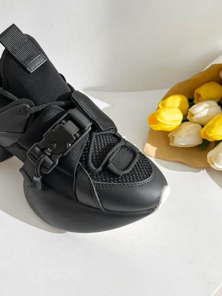 Ins Summer Breathable Mesh Leather Casual Sneakers For Women - ZEYTONCART