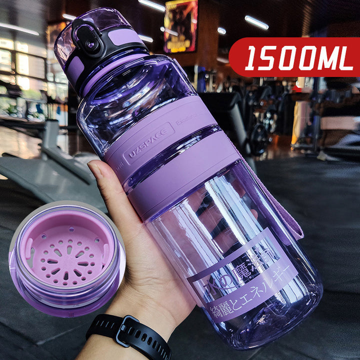 Large Capacity Sports Water Cup Portable Fitness Plastic Large Water Bottle - ZEYTONCART