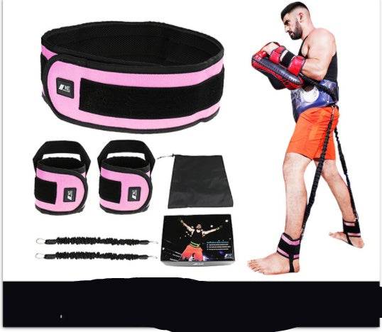 Leg Squat Boxing Combat Training Resistance Bands Fitness Combat Fighting Resistance Force Agility Workout Exercise Equipment - ZEYTONCART