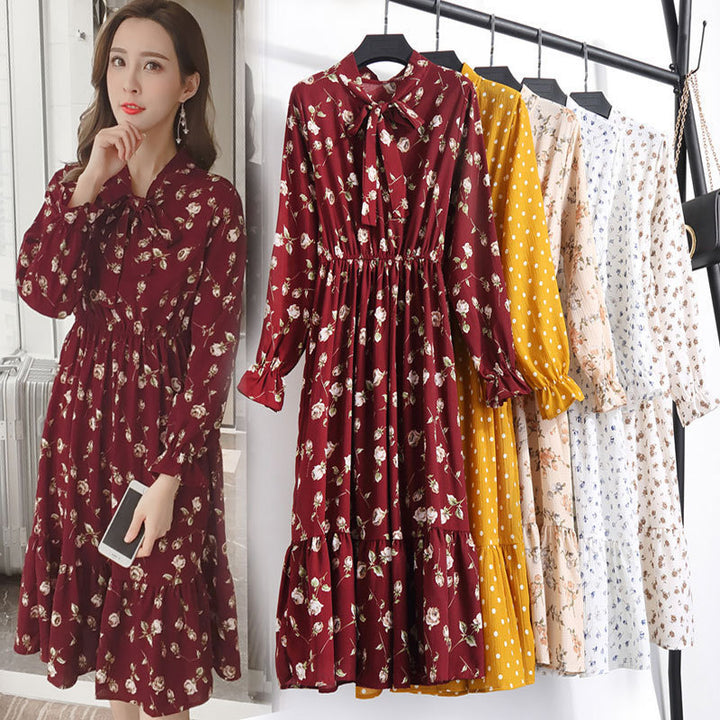 Ladies loose floral dress - ZEYTONCART