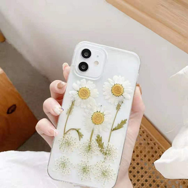 New Epoxy Daisy Phone Case Applicable Protective Cover - ZEYTONCART