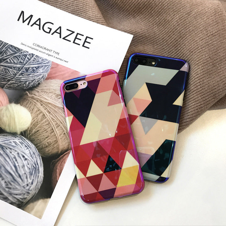 Blu-ray Laser Gradient Case For  Love Heart Phone Cases For Glossy Soft Silicon Back Cover - ZEYTONCART