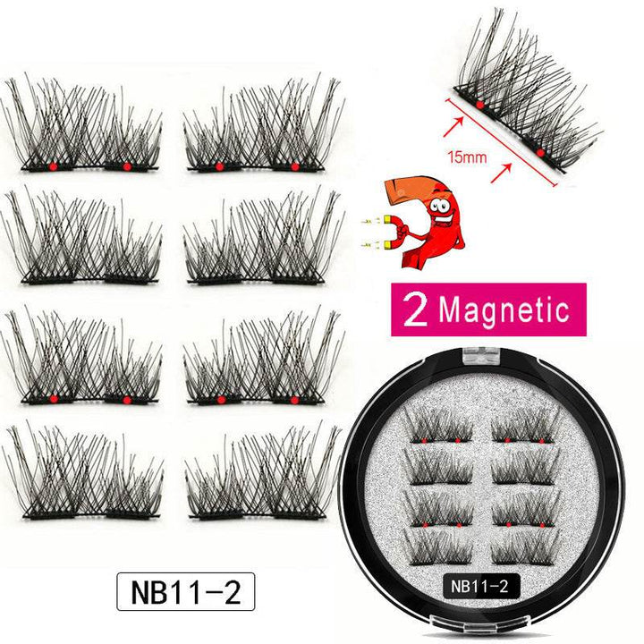 Man-made Fiber Segmented Magnetic  Eyelashes - ZEYTONCART