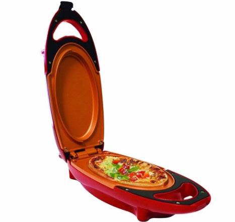 New Red Pan Copper Double-Coated 5 Minute Chef Non Stick Copper Cooker Cookware Includes Spatula and Recipe Guide - ZEYTONCART
