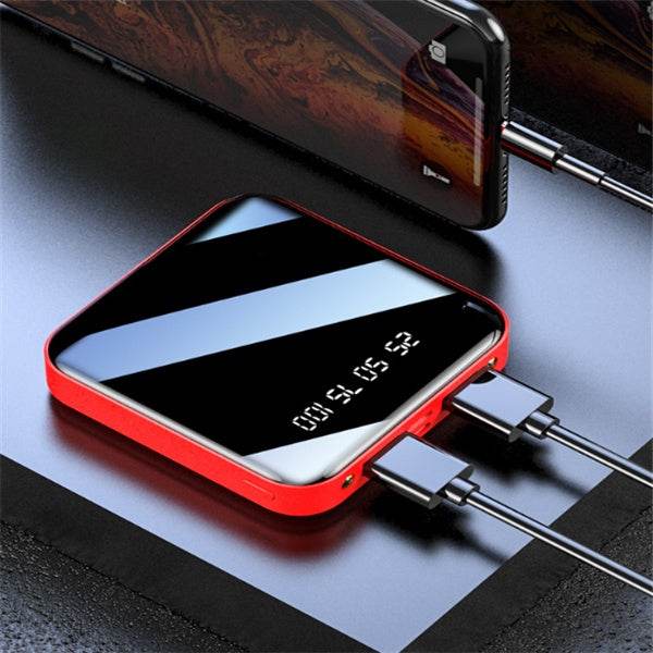 Mini Power Bank 20000 MAh Portable Mirror Digital Display Power Bank - ZEYTONCART