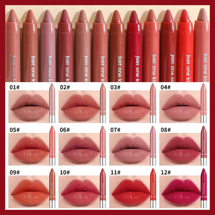 Solid Moist Lipstick Crayon Lipstick - ZEYTONCART