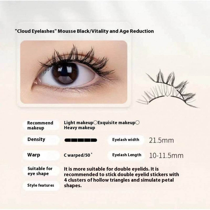 Magnetic Eyelashes Thick Zero Glue Long C Curved Eyelashes - ZEYTONCART