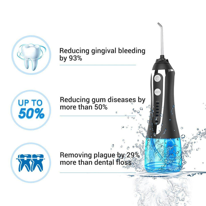 AG Portable Oral Irrigator Usb Rechargeable Water Flosser De - ZEYTONCART