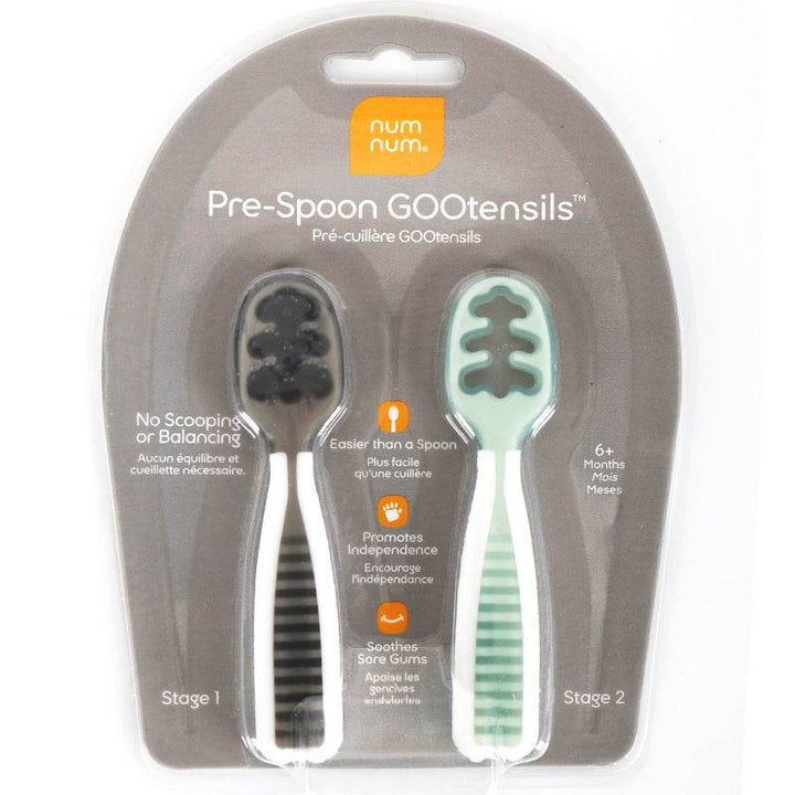 Complementary Food Training Feeding Spoon Flat Head Sticky Silicone - ZEYTONCART